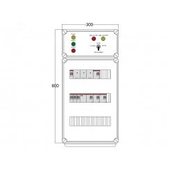 Щит управления электрообогревом DEVIBOX HR 4x1700 3хD330 (в комплекте с терморегулятором и датчиком температуры) Щит управления электрообогревом DEVIBOX HR 4x1700 3хD330 (в комплекте с терморегулятором и датчиком температуры)