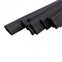 Термоусаживаемая трубка двухстенная клеевая 19,1 9,55 мм черная уп. 10 шт. по 1 м Термоусаживаемая трубка двухстенная клеевая 19,1 9,55 мм черная уп. 10 шт. по 1 м