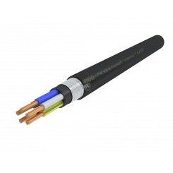 Кабель силовой ПБПнг(А)-HF 5х4.0ок (N.PE)-1 однопроволочный черный (барабан)
