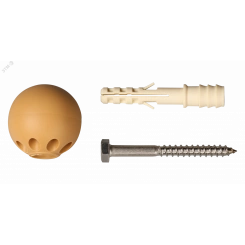 Комплект дверного ограничителя, бук, блистер