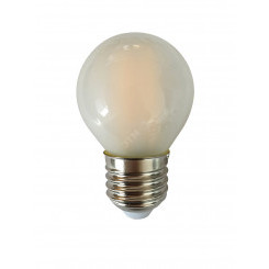 Лампа сетодиодная декоративная LED 8w E27 4000K шар матовый филамент 230/50 Jazzway