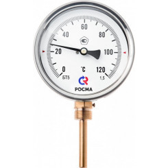 Термометр биметаллический радиальный БТ-32.211 0-160С 1/2' 46мм кл.2.5