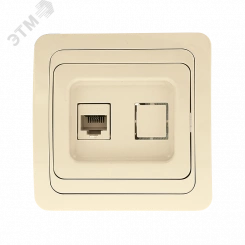 Лондон Розетка телефонная Phone бежевая Лондон Розетка телефонная Phone бежевая