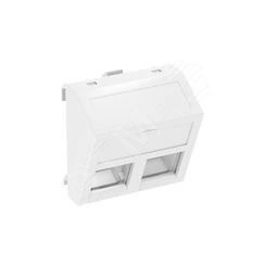 Корпус компьютерной розетки Modul45 тип C (наклонный) 45x45 мм (белый)