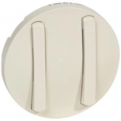 Celiane Лицевая панель выключателя/переключателя двухклавишного 1п 067001/02/31/32 с тонкими клавишами слоновая кость