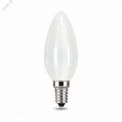 Лампа светодиодная LED 9 Вт 590 Лм 3000К теплая Е14 Свеча milky Filament Gauss