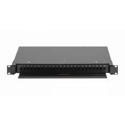 Кросс оптический 19 дюймов, 1U, до 24 FC/ST портов, выдвижной, черн