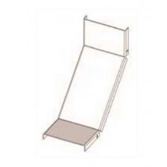 Крышка лотка КЛП 400х150-90 УТ1,5 для поворота трассы вверх на 90, оцинкованный лист, S1,5 Крышка лотка КЛП 400х150-90 УТ1,5 для поворота трассы вверх на 90, оцинкованный лист, S1,5