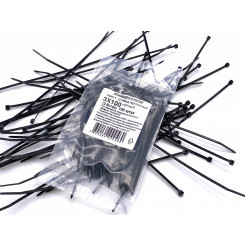 Хомут-стяжка для кабеля 5х300 (4,8х300) нейлон черный (100шт)