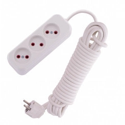 Удлинитель без заземления 3 входа 7 метров