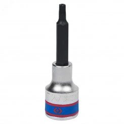 Насадка (бита) торцевая 1/2', TORX, T27, L = 80 мм, с отверстием Насадка (бита) торцевая 1/2', TORX, T27, L = 80 мм, с отверстием