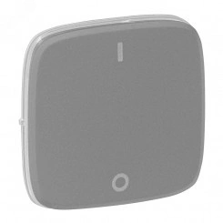 Valena ALLURE Лицевая панель для выключателя двухполюсного Алюминий