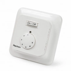 Термостат RAYCHEM R-TE для теплого пола (макс. 16А,230В) IP21, механич. регулирование по температуре пола и температуре воздуха (цвет БЕЛЫЙ). В комплекте с датчиком температуры пола типа NTC 10кОм Термостат RAYCHEM R-TE для теплого пола (макс. 16А,230В) IP21, механич. регулирование по температуре пола и температуре воздуха (цвет БЕЛЫЙ). В комплекте с датчиком температуры пола типа NTC 10кОм