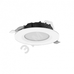Cветильник светодиодный DL-SLIM круглый встраиваемый 121*38мм 10W 4000K IP44 монтажный диаметр 95мм авар.автон.пост.действияTeletest