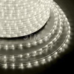Дюралайт LED профессиональная, эффект мерцания (2W) - ТЕПЛЫЙ БЕЛЫЙ, 36 LED/м, бухта 100м