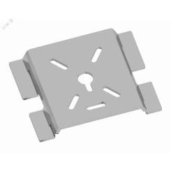 Пластина монтажная универсальная для проволочного лотка, нерж. Пластина монтажная универсальная для проволочного лотка, нерж.