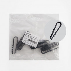 Дюбель-хомут для круглого кабеля (5-10мм), нейлон, черный, (DIY упаковка 10шт.) Stekker