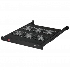 Вентиляторная полка TLK 19д 1U 6 вентиляторов Г520мм без шнура питания черная Вентиляторная полка TLK 19д 1U 6 вентиляторов Г520мм без шнура питания черная