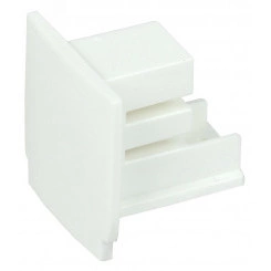Заглушка для трехфазного осветительного шинопровода белая Заглушка для трехфазного осветительного шинопровода белая