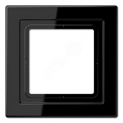 Рамка 1-я для горизонтальной/вертикальной установки  Серия- LS-Design  Материал- дуропласт  Цвет- черный