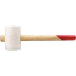 Киянка резиновая белая, деревянная ручка 45 мм (225 гр) Киянка резиновая белая, деревянная ручка 45 мм (225 гр)
