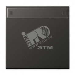 Клавиша с полем для надписи антрацит Клавиша с полем для надписи антрацит