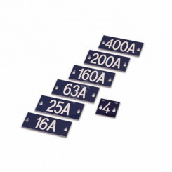 Табличка номинального тока ''40A'', 145х60х1.5мм