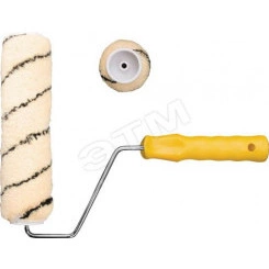 Валик полиакриловый, бежевый с черной полоской, диаметр 40/61 мм, ворс 10.4 мм, 230 мм Валик полиакриловый, бежевый с черной полоской, диаметр 40/61 мм, ворс 10.4 мм, 230 мм