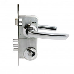 Замок врезной цилиндровый с ручками для деревянных дверей АЛЛЮР АРТ ЗВ4-85А.1120 хром Замок врезной цилиндровый с ручками для деревянных дверей АЛЛЮР АРТ ЗВ4-85А.1120 хром