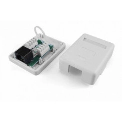 Розетка компьютерная SB1-1-8P8C-C5e-WH RJ-45(8P8C) кат 5e одинарная внешняя Розетка компьютерная SB1-1-8P8C-C5e-WH RJ-45(8P8C) кат 5e одинарная внешняя