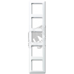 Рамка 5-я для горизонтальной/вертикальной установки  Серия- AS550  Материал- дуропласт  Цвет- белый
