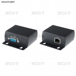 Комплект VE01H (передатчик VE01H + риёмник VE01HR) для передачи VGA-сигнала Комплект VE01H (передатчик VE01H + риёмник VE01HR) для передачи VGA-сигнала