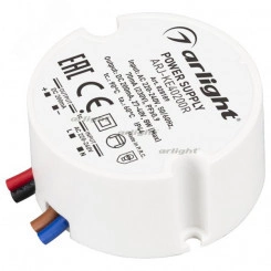 Блок питания ARJ-KE40200R (8W, 200mA, PFC) (ARL, IP44 Пластик, 5 лет)