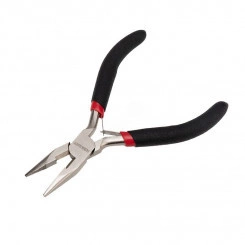 Тонкогубцы мини 120 мм никелированные Тонкогубцы мини 120 мм никелированные