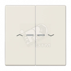 Клавиши для сдвоенной кнопки BCU слоновая кость Клавиши для сдвоенной кнопки BCU слоновая кость