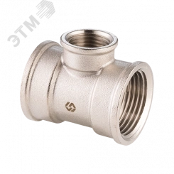 Тройник ВВВ 1'1/4х3/4'х1'1/4 переходной, никелированный Тройник ВВВ 1'1/4х3/4'х1'1/4 переходной, никелированный