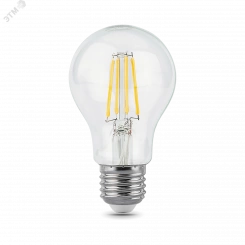 Лампа светодиодная LED 10 Вт 930 Лм 2700К теплая Е27 А60 шаг. диммирование Filament Gauss
