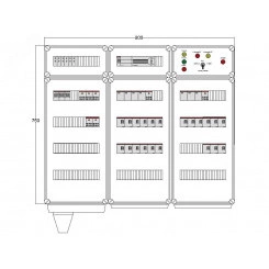 Щит управления электрообогревом DEVIbox HS 21x1700 D850 (в комплекте с терморегулятором)