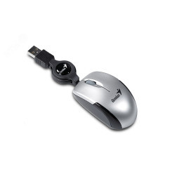 Мышь Micro Traveler super mini size, оптическая, USB, серебристый