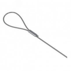 Трос оцинкованный с петлей и замком 2 м, толщ. 2,0 мм, Сендзимир цинк Трос оцинкованный с петлей и замком 2 м, толщ. 2,0 мм, Сендзимир цинк