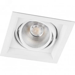 Светильник светодиодный ДВО-20w 4000К 1800Лм поворотный квадратный белый