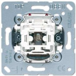 Выключатель контрольный 1-клавишный с подсветкой (лампа в комплекте) (1-полюсный). Механизм. 20A 250V