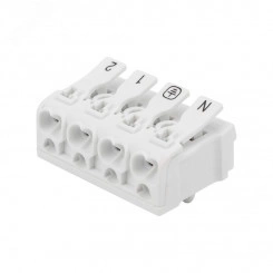 Клемма пружинная соединительная КСП 4-полюсная с монтажными ножками 50шт Клемма пружинная соединительная КСП 4-полюсная с монтажными ножками 50шт