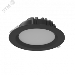Светильник светодиодный ДВО-40Вт 2700...5700К DL-01 Черный DALI Tunable White