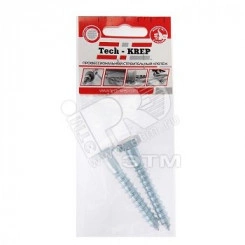 Шуруп DIN571 10х70 сантехнический, шестигранная головка (2шт) - пакет Шуруп DIN571 10х70 сантехнический, шестигранная головка (2шт) - пакет