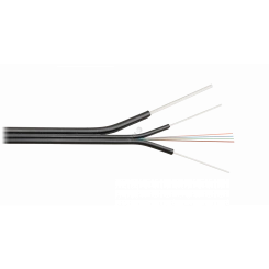 Кабель волоконно-оптический, 2 волокна, SM 9/125 G.657.A1, внутренний/внешний, с FRP прутками и FRP тросом, LSZH