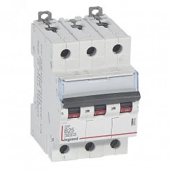 Выключатель автоматический трехполюсный 25А B DX3 6kA/10kA