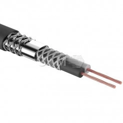 Кабель микрофонный КММ 2х0,25 кв.мм, 6,8 мм, черный, бухта 100 м