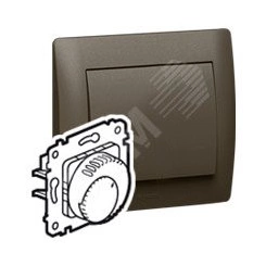 Galea Life Термостат-переключатель с кнопкой темная бронза PRO21