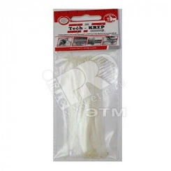 Хомут-стяжка 3.0х100 белый нейлон (14шт) Хомут-стяжка 3.0х100 белый нейлон (14шт)